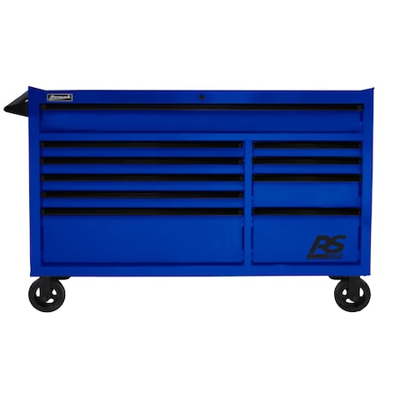Homak 54in RS PRO 10 DWR ROLLING CABINET-BL BL04054010